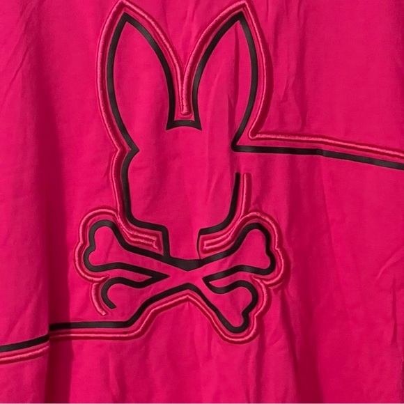 Psycho Bunny Chester Embroidered Graphic Tee Pink Peacock Men’s Size Large (6) - Picture 12 of 12